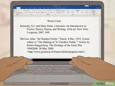one person is using Word App to write essay